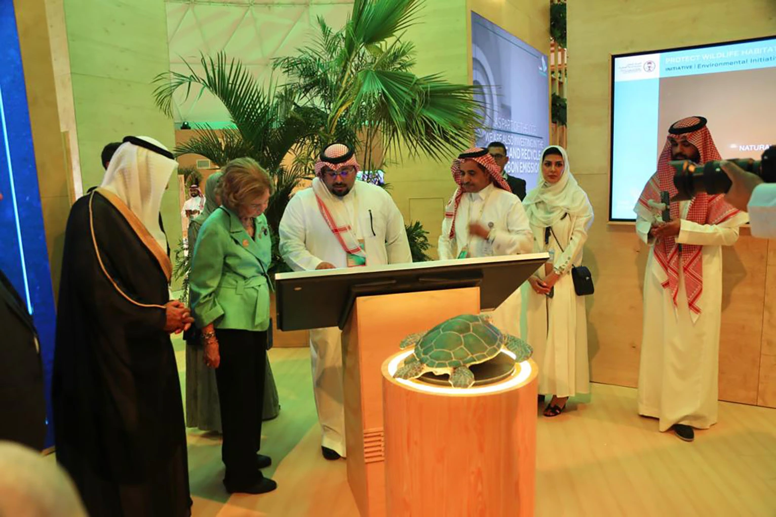جناح المركز الوطني لتنمية الحياة الفطرية في منتدى مبادرات السعودية الخضراء