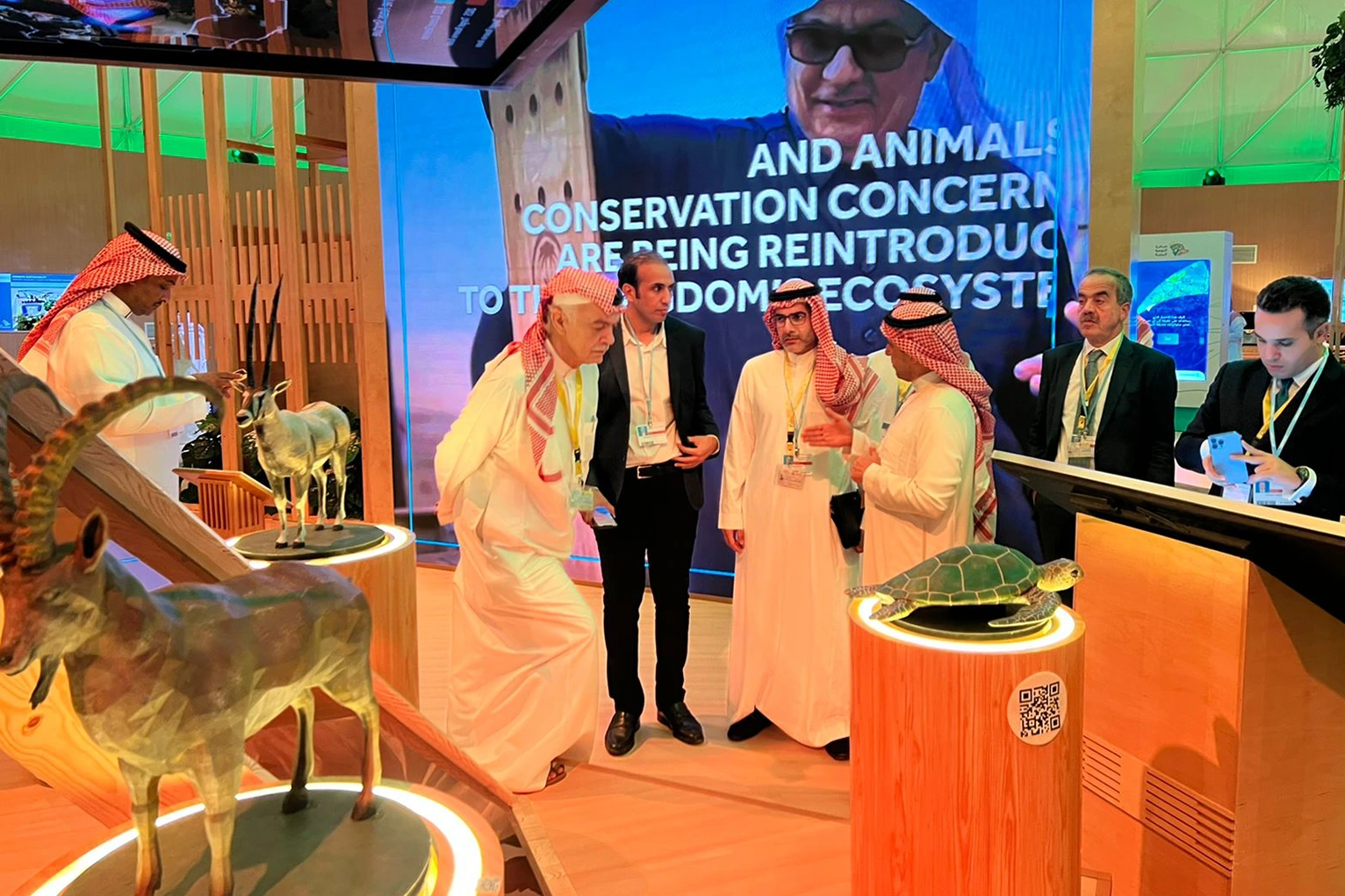 جناح المركز الوطني لتنمية الحياة الفطرية في منتدى مبادرات السعودية الخضراء